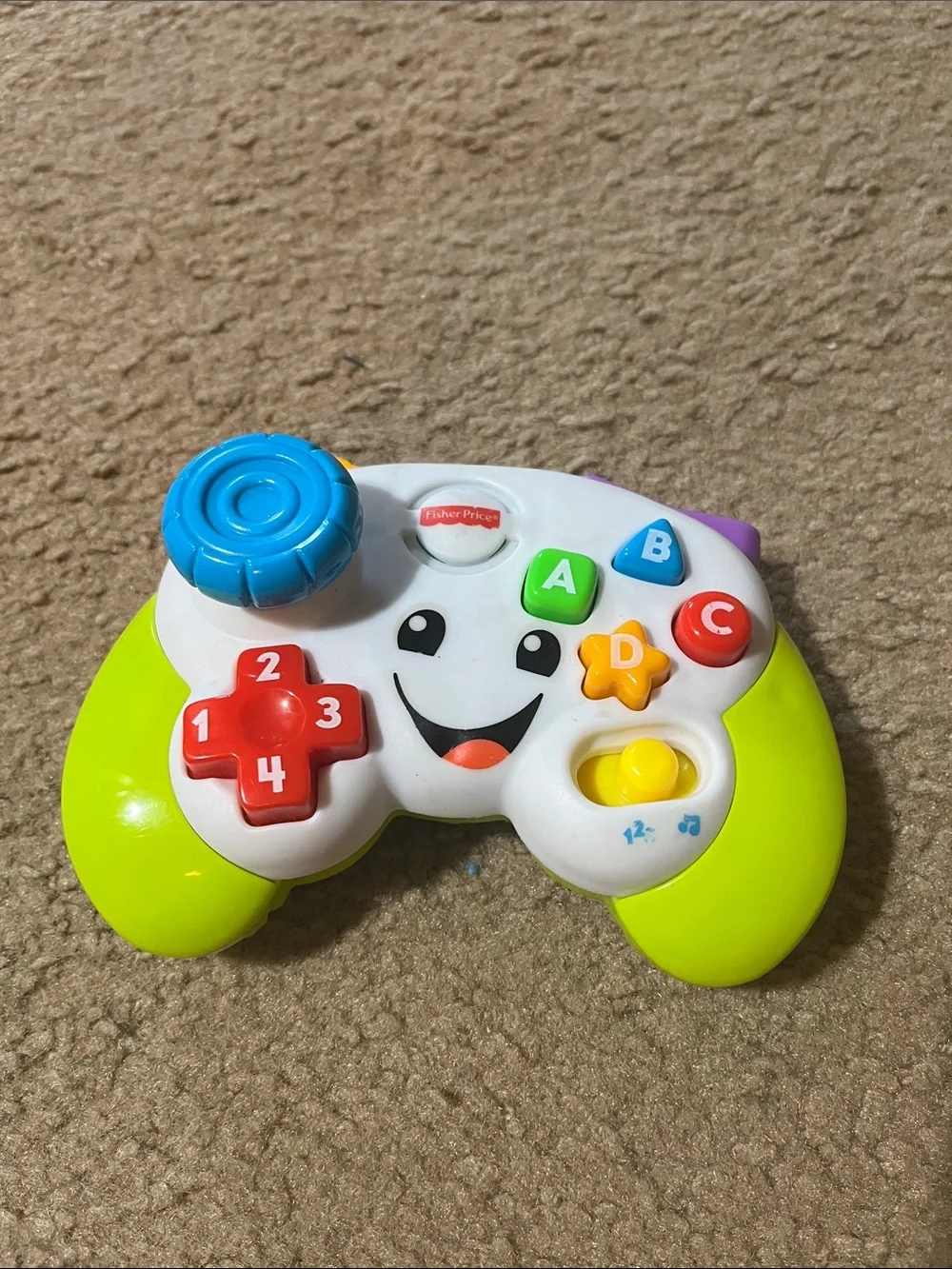 Fisher-Price White, Lime Green and Blue Interactive Baby Game Controller Toy